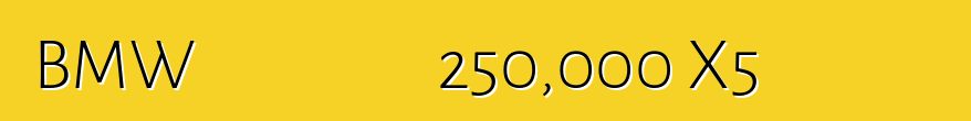 BMW በማሽከርከር ጉድለት የተነሳ 250,000 X5 መሻገሮችን ያስታውሳል