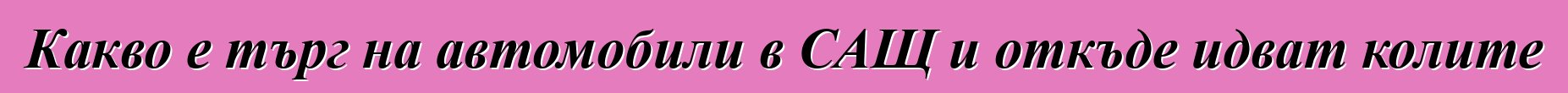 Какво е търг на автомобили в САЩ и откъде идват колите