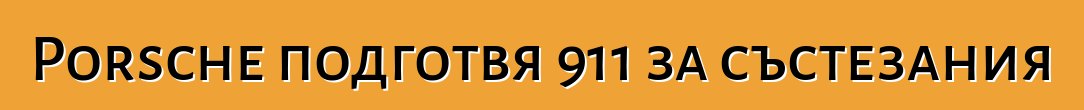 Porsche подготвя 911 за състезания