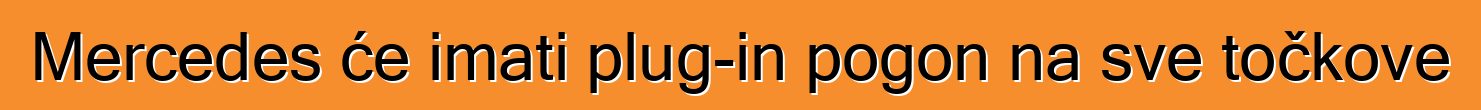 Mercedes će imati plug-in pogon na sve točkove
