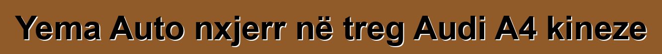 Yema Auto nxjerr në treg Audi A4 kineze