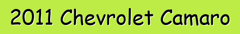 2011 Chevrolet Camaro