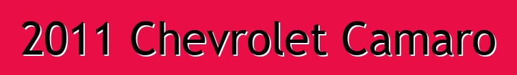 2011 Chevrolet Camaro