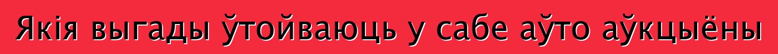 Якія выгады ўтойваюць у сабе аўто аўкцыёны