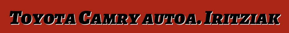 Toyota Camry autoa. Iritziak