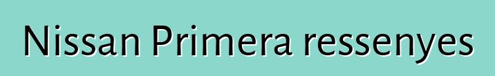 Nissan Primera ressenyes