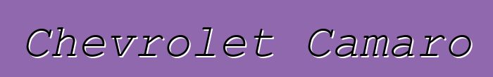 Chevrolet Camaro