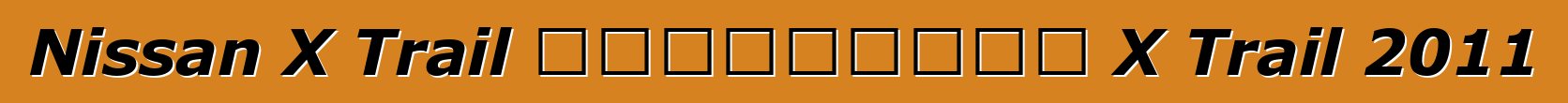 Nissan X Trail 车主评论。更新日产 X Trail 2011