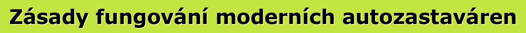 Zásady fungování moderních autozastaváren