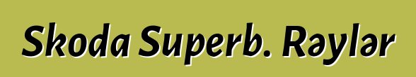 Skoda Superb. Rəylər