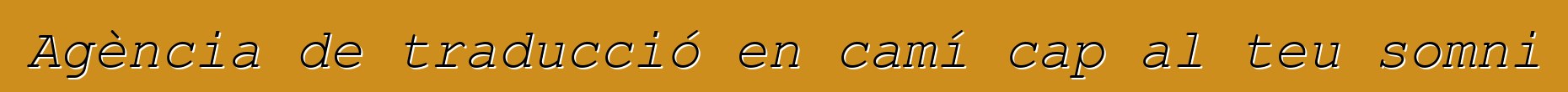 Agència de traducció en camí cap al teu somni