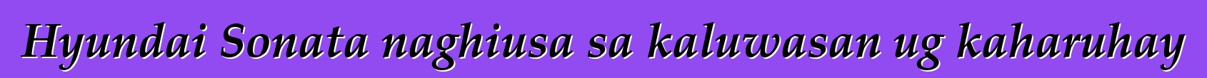 Hyundai Sonata naghiusa sa kaluwasan ug kaharuhay