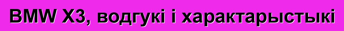 BMW X3, водгукі і характарыстыкі