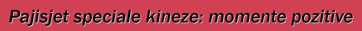 Pajisjet speciale kineze: momente pozitive