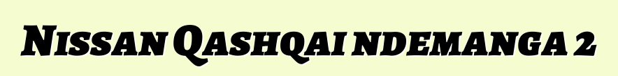 Nissan Qashqai ndemanga 2