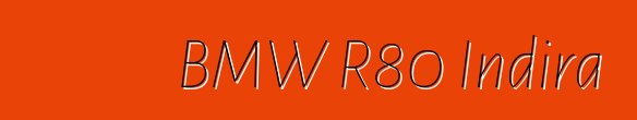 ካፌ እሽቅድምድም BMW R80 Indira