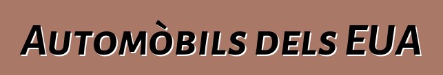 Automòbils dels EUA