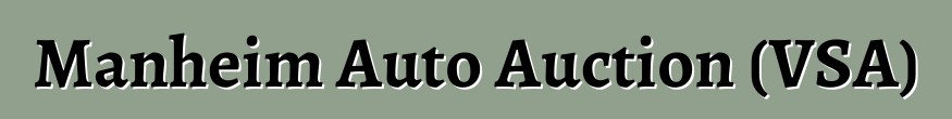 Manheim Auto Auction (VSA)