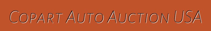 Copart Auto Auction USA