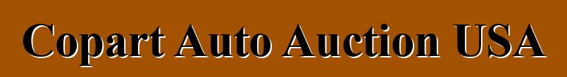Copart Auto Auction USA