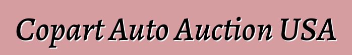 Copart Auto Auction USA