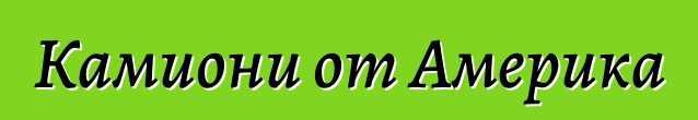 Камиони от Америка
