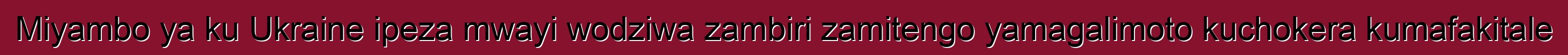 Miyambo ya ku Ukraine ipeza mwayi wodziwa zambiri zamitengo yamagalimoto kuchokera kumafakitale
