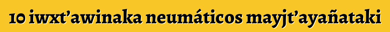 10 iwxt’awinaka neumáticos mayjt’ayañataki