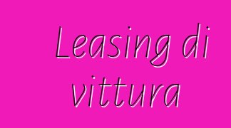 Leasing di vittura