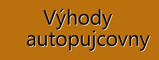 Výhody autopůjčovny