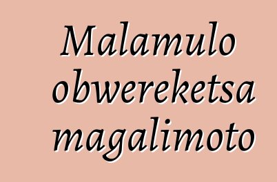 Malamulo obwereketsa magalimoto