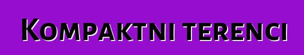 Kompaktni terenci