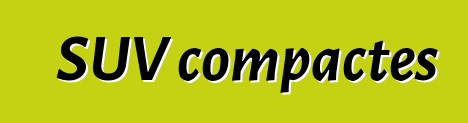 SUV compactes