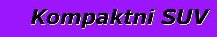 Kompaktni SUV
