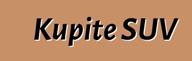 Kupite SUV