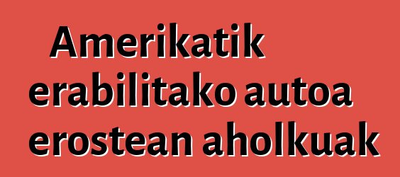 Amerikatik erabilitako autoa erostean aholkuak