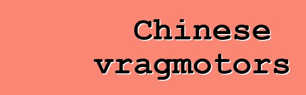 Chinese vragmotors