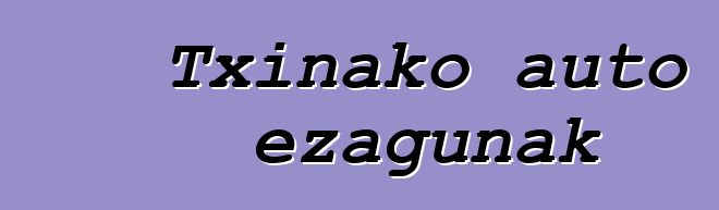 Txinako auto ezagunak