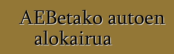 AEBetako autoen alokairua