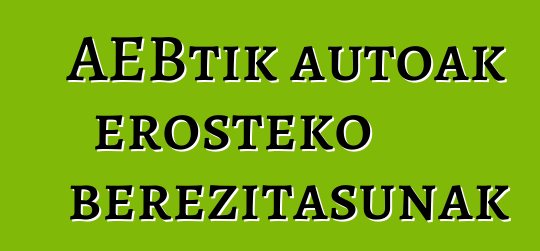AEBtik autoak erosteko berezitasunak