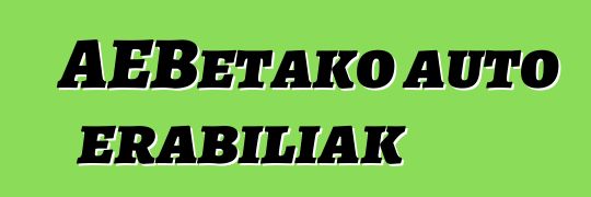 AEBetako auto erabiliak