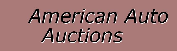 American Auto Auctions