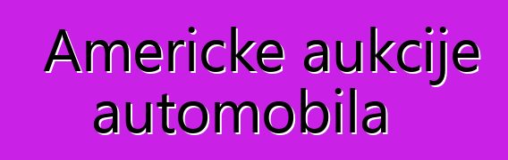 Američke aukcije automobila