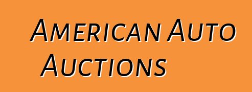 American Auto Auctions