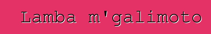 Lamba m'galimoto