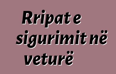 Rripat e sigurimit në veturë