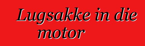 Lugsakke in die motor