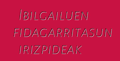 Ibilgailuen fidagarritasun irizpideak