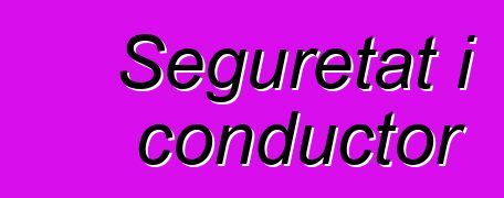 Seguretat i conductor