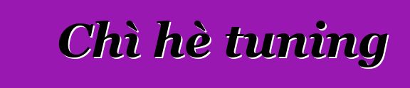Chì hè tuning